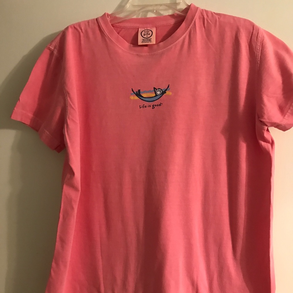 Life is good crusher T shirt.