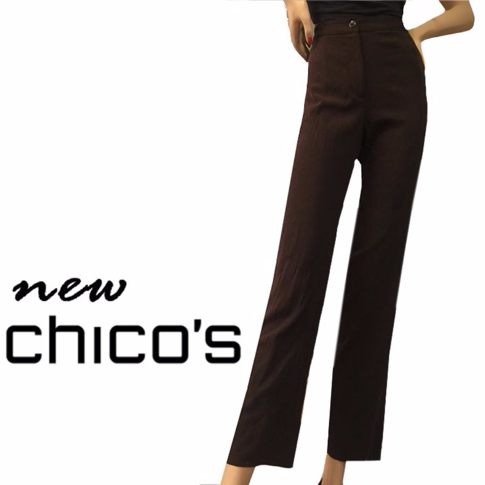 Chico's Flat Front Ava Ankle Trouser Pant