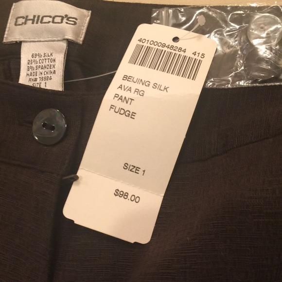 Chico's Flat Front Ava Ankle Trouser Pant - Picture 6 of 8