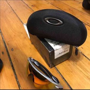 NWT Oakley Radar EV Path Fire Iridium