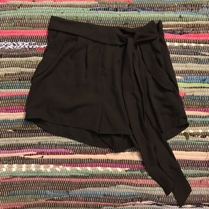 NWT: Black Chiffon Shorts