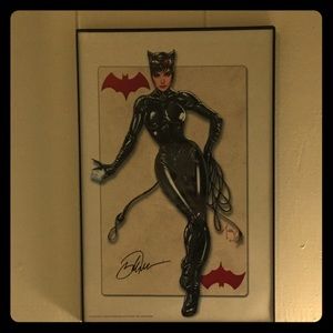 Catwoman pinup art signed