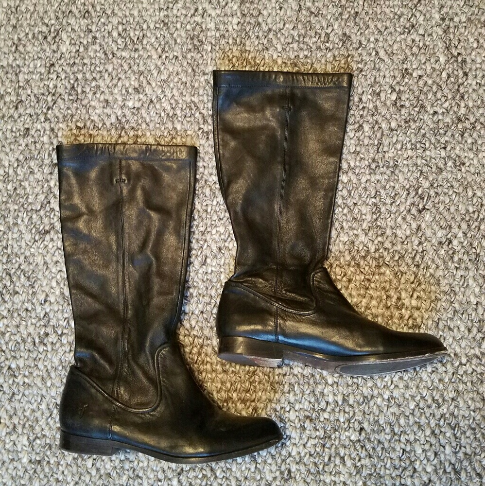 Black Cindy Slouch FRYE boots