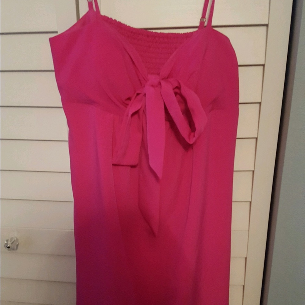 Woman's pink dress