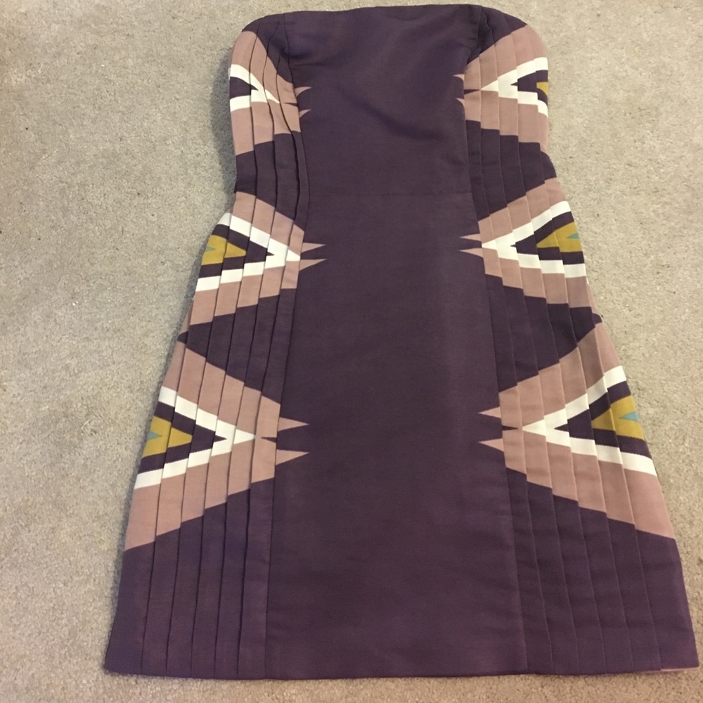 Purple Aztec mini dress