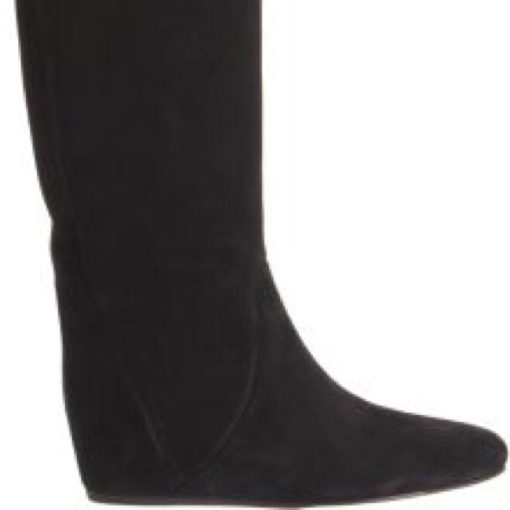 Lanvin Knee High Hidden Wedge Boots - Picture 2 of 4