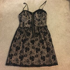Black lace dress
