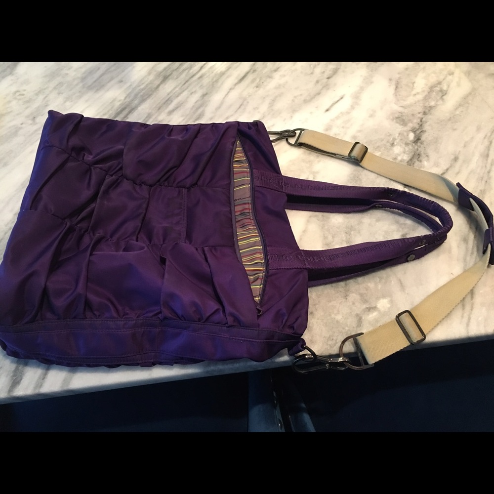 Purple Lululemon gym bag