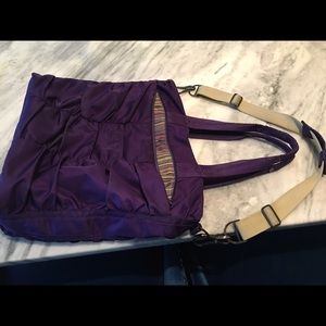 Purple Lululemon gym bag