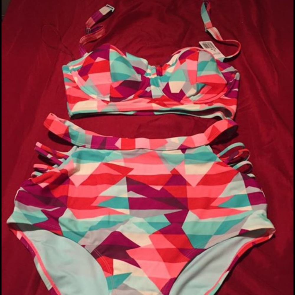 NWT forever 21 swim suit High waist Plus size