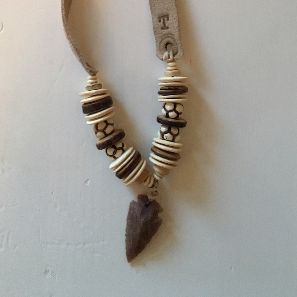 Twine and twig necklace or wrap bracelet