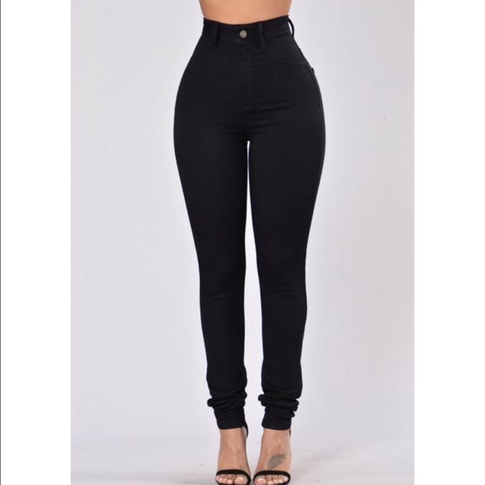 Dark Indigo high waisted fashion nova jeans
