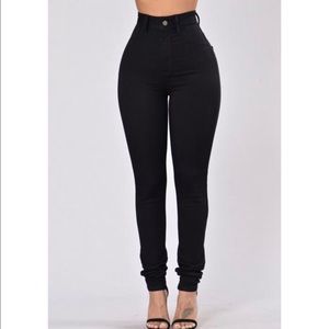 Dark Indigo high waisted fashion nova jeans