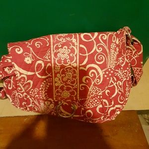 Pink and white vera crossbody