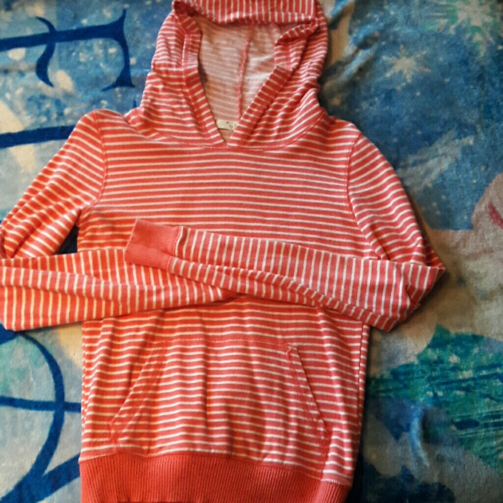 Cute striped sweater  with hood