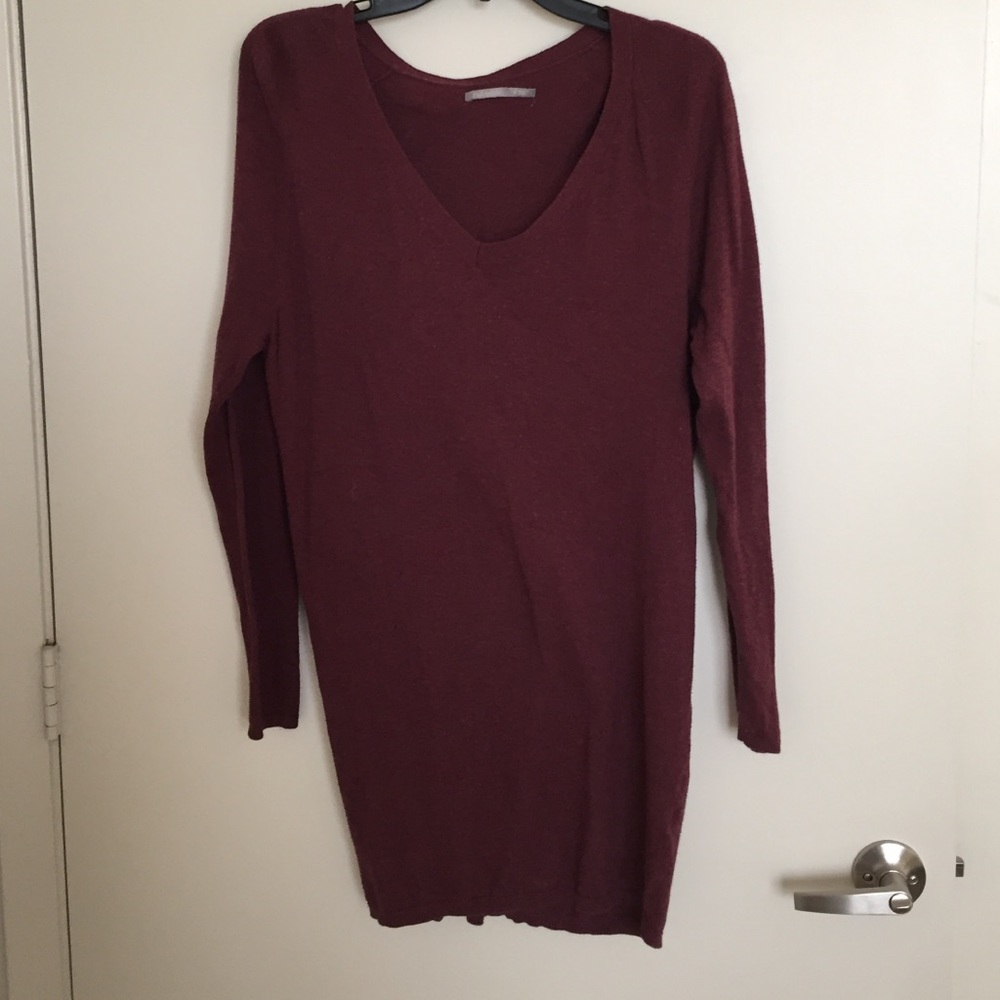 Rubbish Brand Burgundy Long Sleeve Sweater Tunic