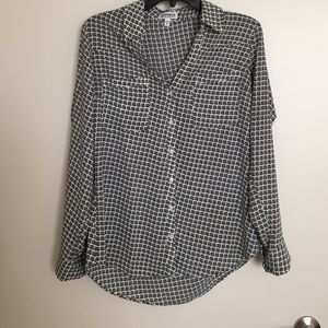 Express Portofino Button Down Blouse