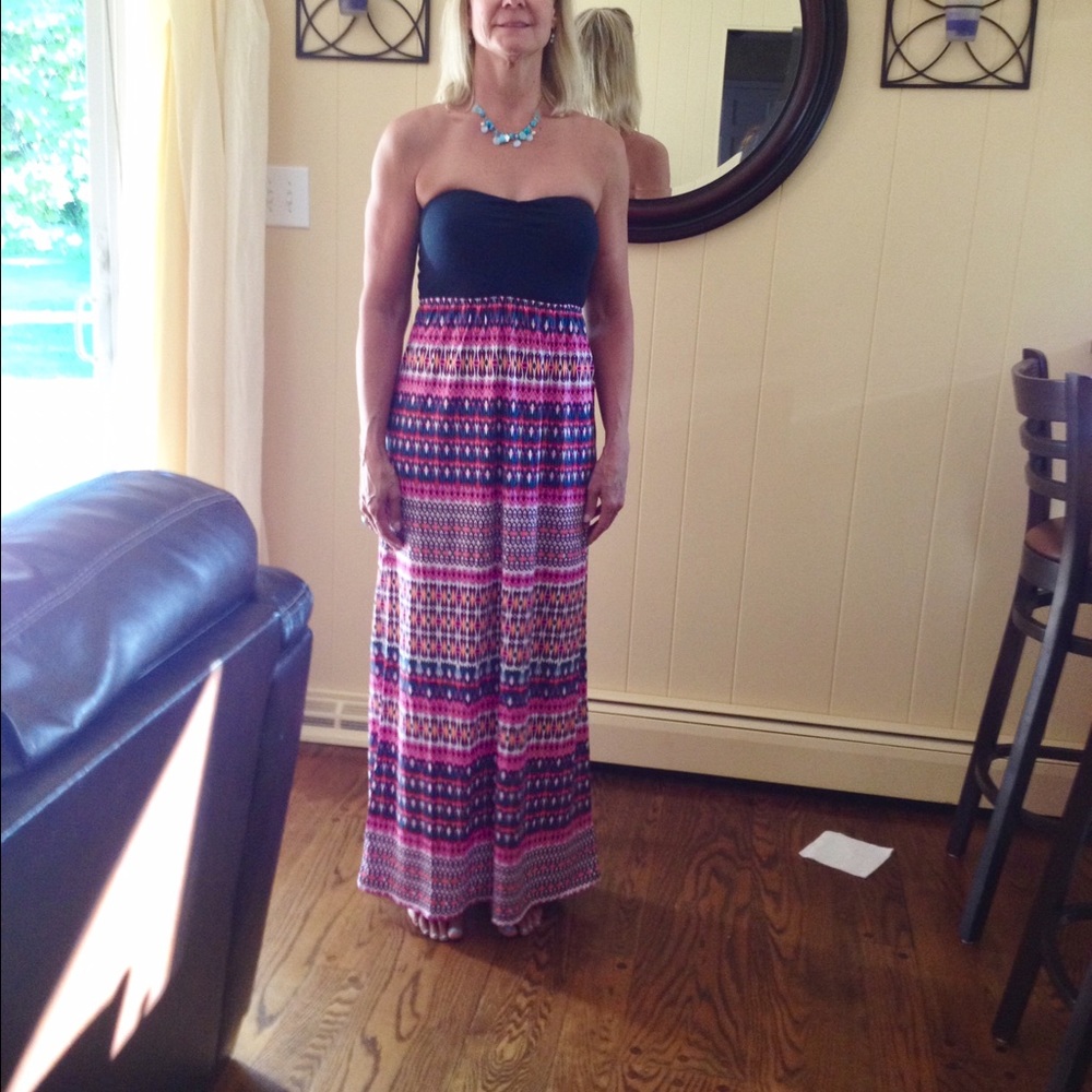 ROXY Strapless Maxi Dress XL