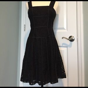 Ann Taylor black lace dress