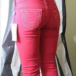 True religion Red skinny Jean