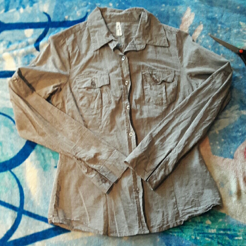 Button up collared shirt, would be good for work