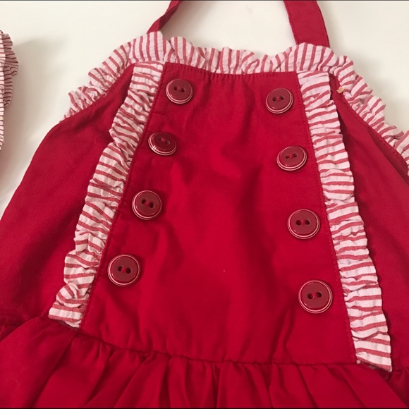 🎉SOLD🎉Gymboree red summer Romper and hat - Picture 2 of 5