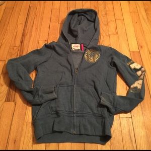 ✨🌹Victoria's Secret Pink Heather Blue Hoodie S