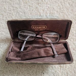 Coach glasses and case