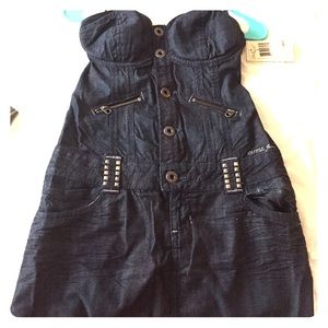 GUESS Denim Dress (has stretch) NWT - Size L