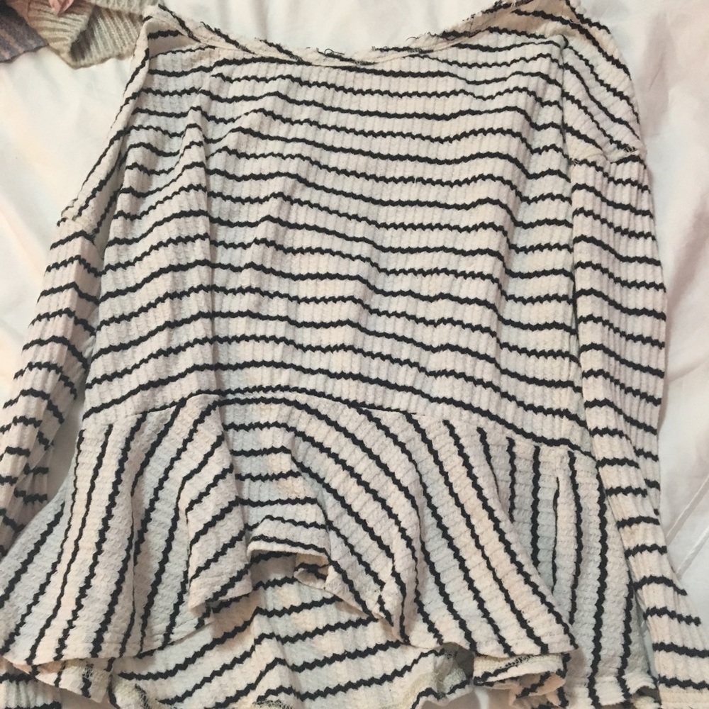 black and white sweater