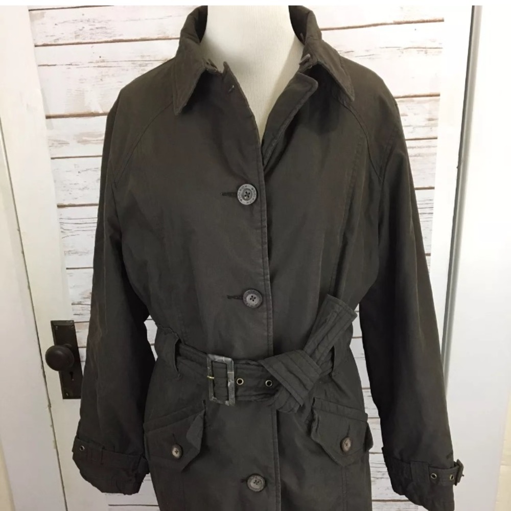 Woolrich Parka belted Quilted medium jacket brown