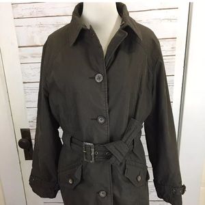 Woolrich Parka belted Quilted medium jacket brown