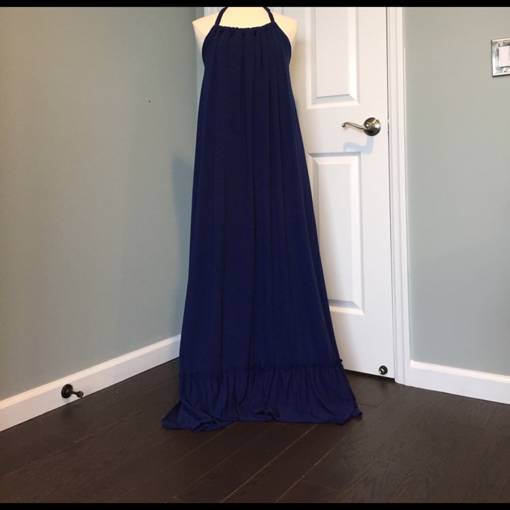 Karen t blue halter (maternity)