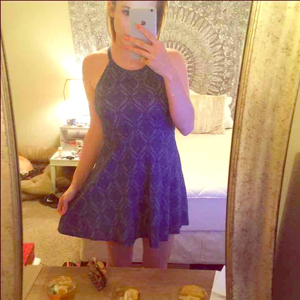 Open back skater dress