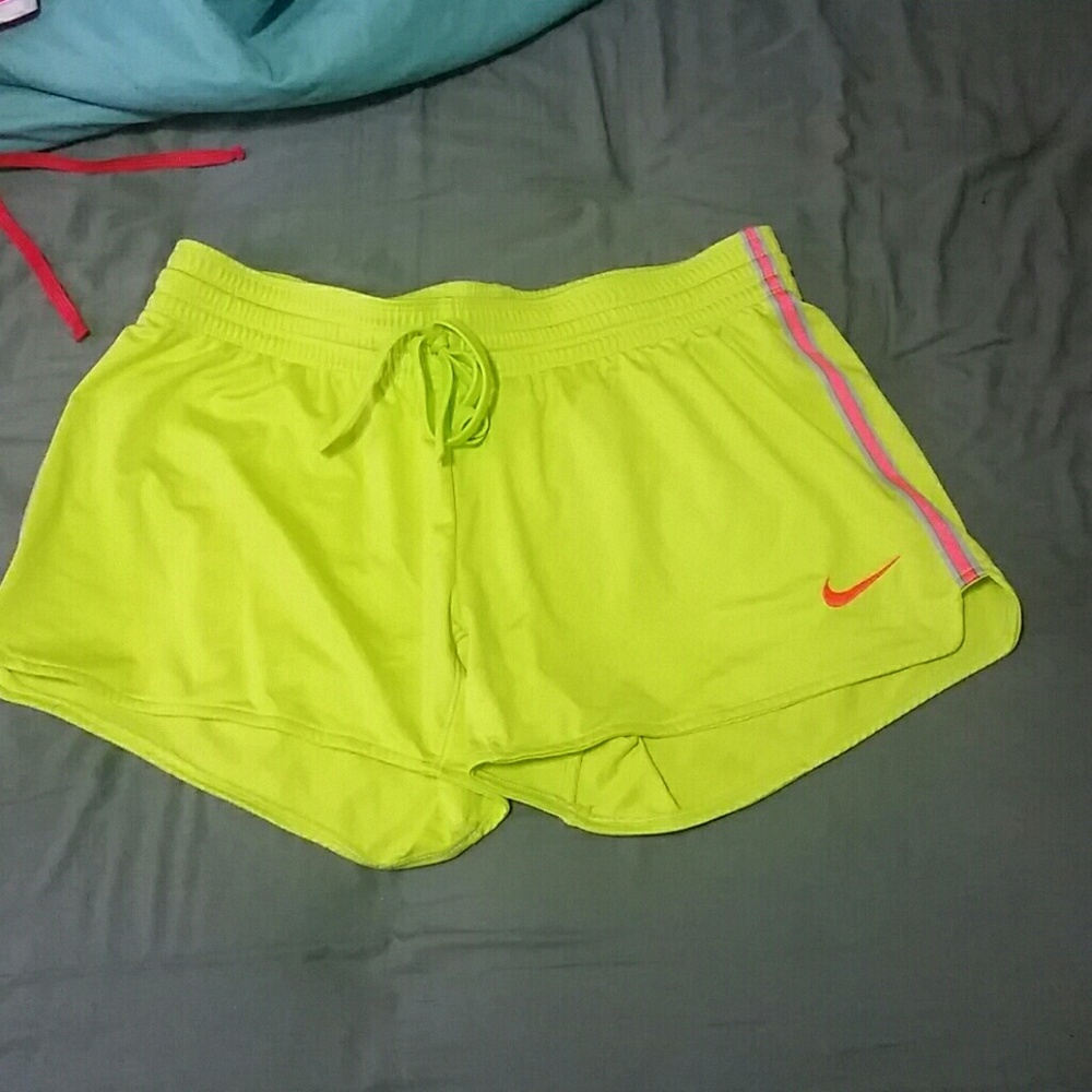 Nike neon shorts