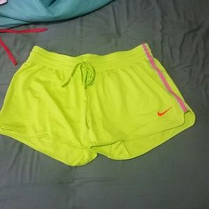 Nike neon shorts