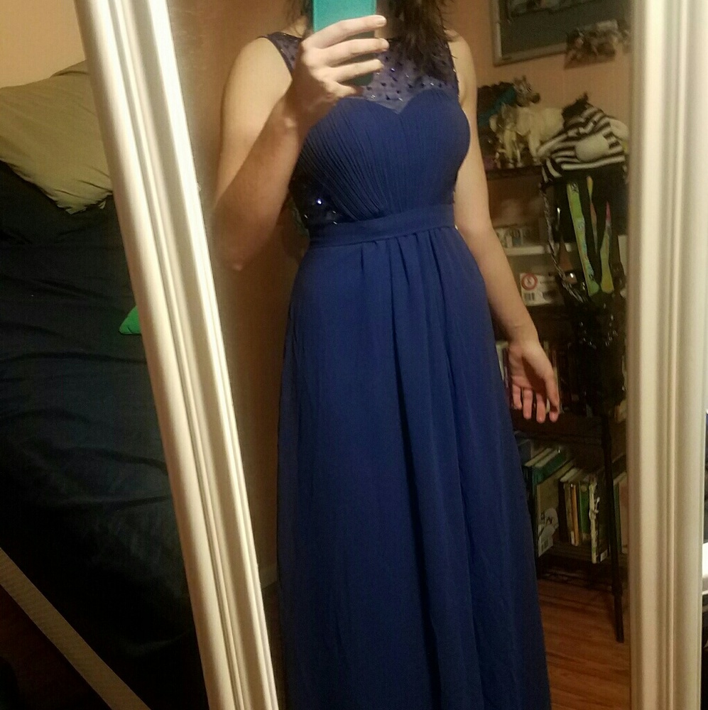 Long black dress only worn once to model it.