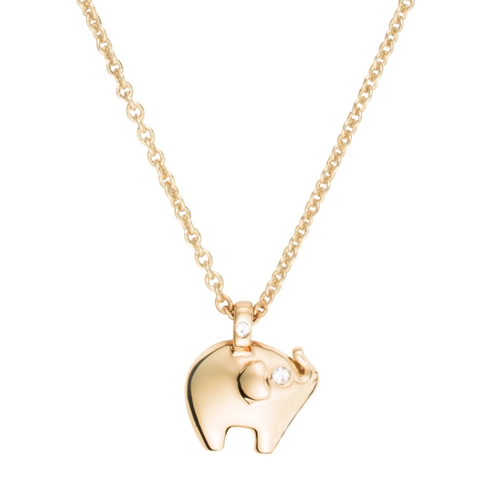 NWT KATE SPADE MINI ELEPHANT GOLD NECKLACE