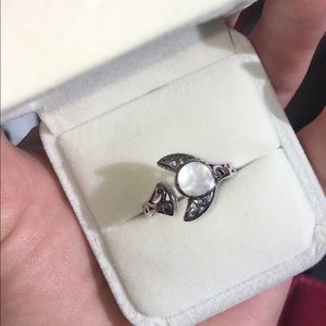 🎁Sz9 sterling silver mother of pearl adjustable
