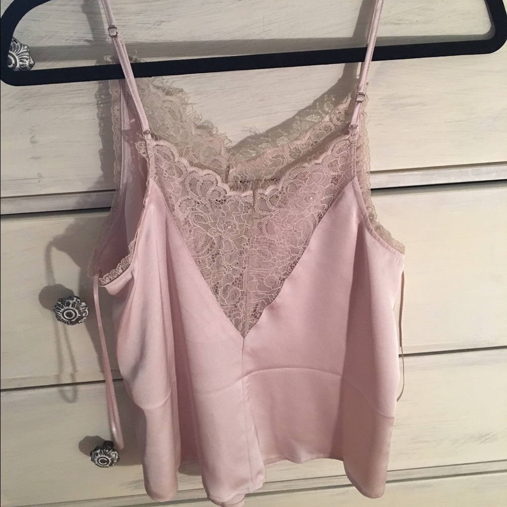 Lace and Silk tank