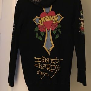 ED hardy zip sweat shirt