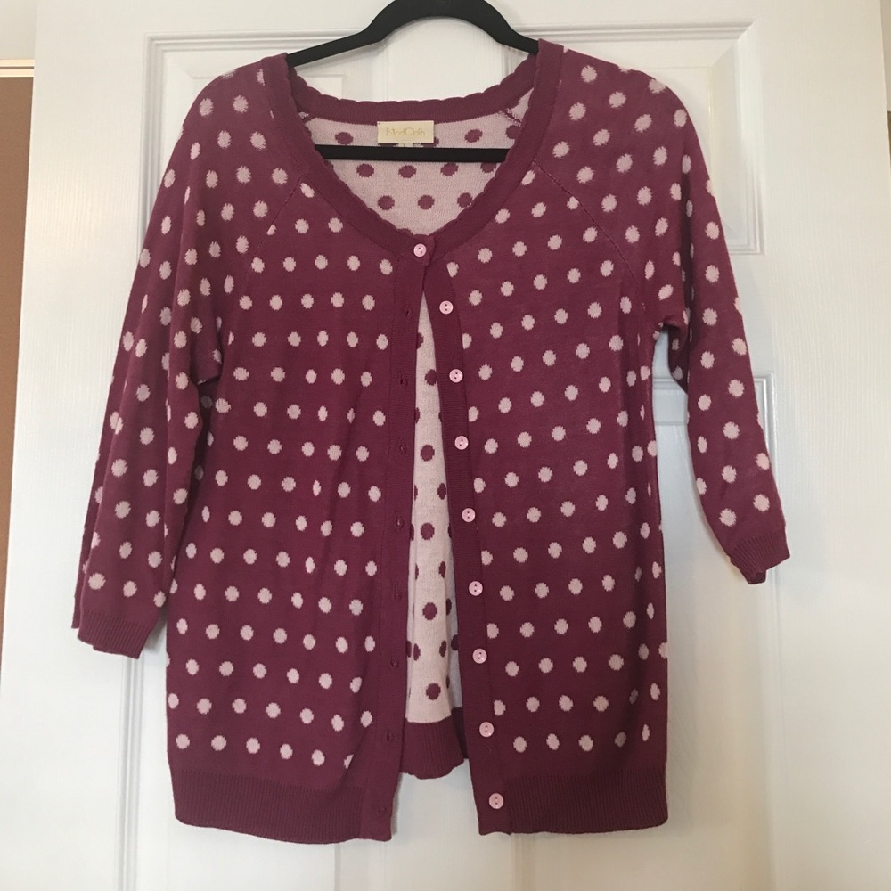 FINAL $ drop! :: NWOT ModCloth polka dot cardigan