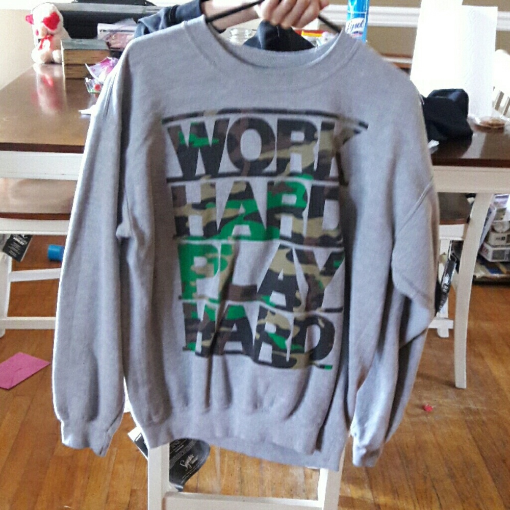 Work Hard Play Hard sweater