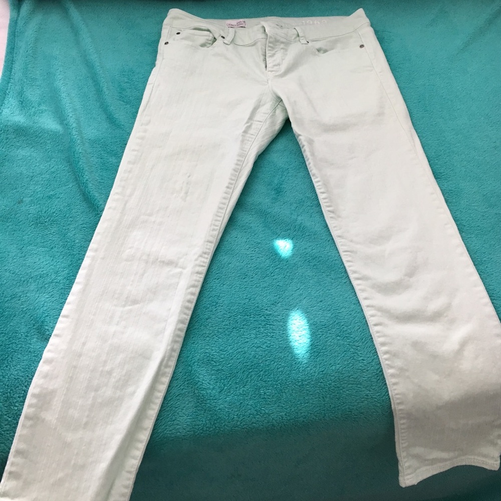 GAP always skinny light green jeans