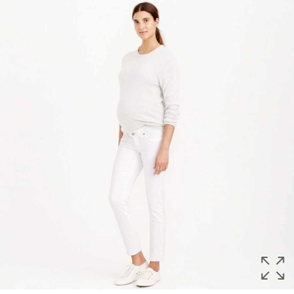 J Crew toothpick maternity ankle jeans