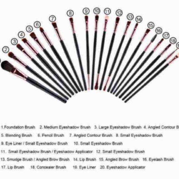 New 20pcs Brushes And Eyeshadow Palette - Picture 3 of 3