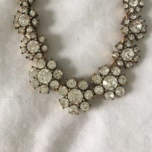 J. crew gold and crystal necklace