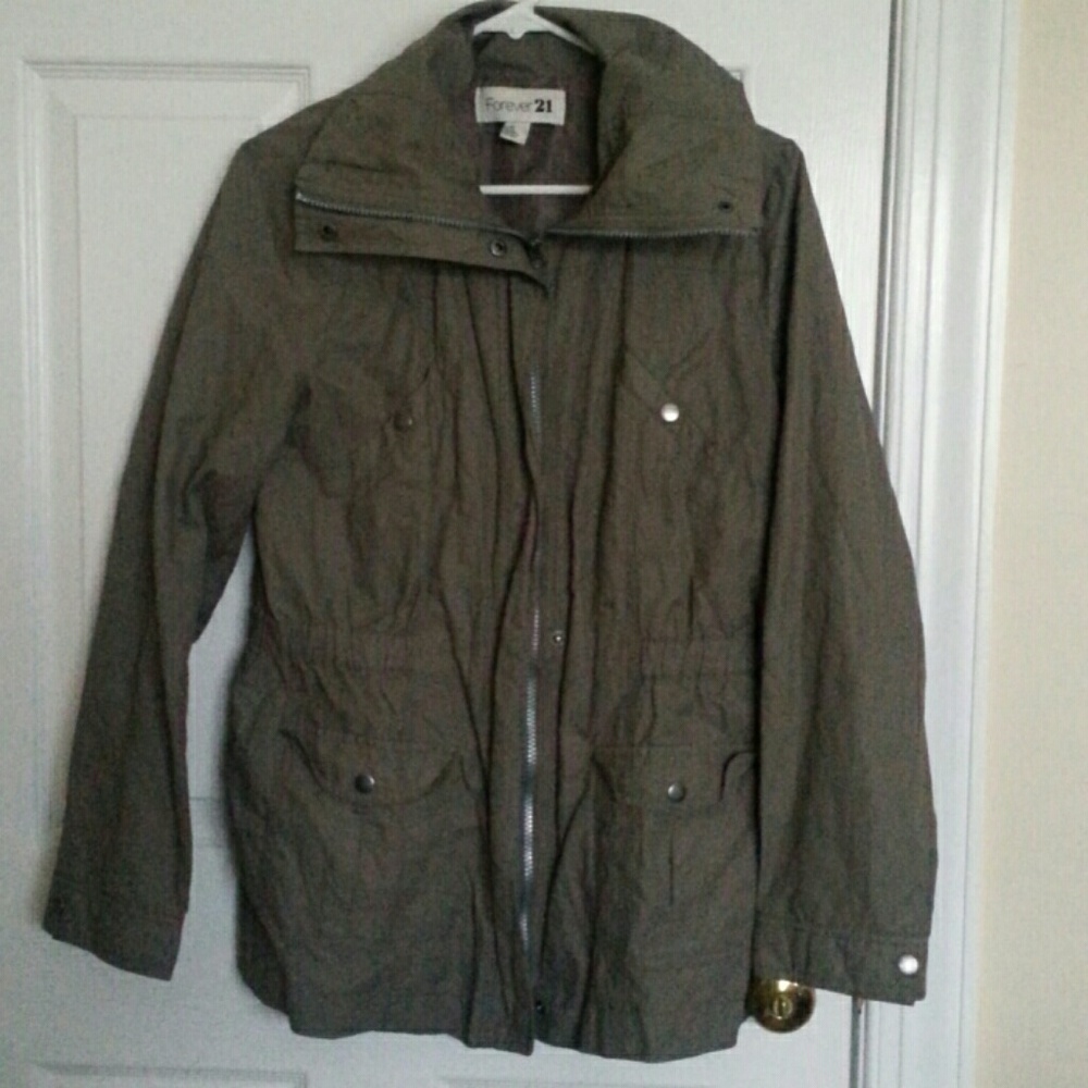 Forever 21 tan utility jacket