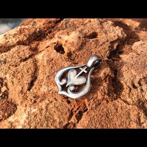 James Avery Heart Cross Pendent