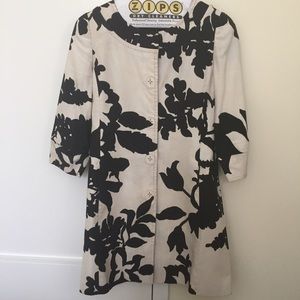 Eli's Tahari floral top coat, XS